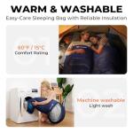 TANSTRIDER Sleeping Bags for Adults Warm Weather,3lb Backpacking Compact Lightweight Camping Sleeping Bag with Compression Sack for Kids,Camping Essentials Gear for Hiking,Travel,Climb,Outdoor, Indoor