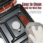 SHINESTAR Portable Camping Stove with Carrying Bag, 17000 BTU 2 Burner Propane Stove, Foldable Camp Stove for Camping, Outdoor Cooking, RV Trips, or Emergencies