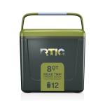 RTIC 8 QT Road Trip Personal Cooler, Small, Compact, Insulated, Portable Ice Chest Box for Food, Drink, Beverage, Beach, Camping, Picnic, Fishing, Boat, 12-Can Capacity, Deep Woods