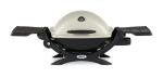 Weber Q1200 Liquid Propane Portable Gas Grill for Travel and Camping, 1 Burner, Titanium