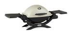 Weber Q1200 Liquid Propane Portable Gas Grill for Travel and Camping, 1 Burner, Titanium
