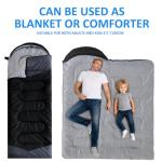 oaskys Camping Sleeping Bag - 3 Season Warm & Cool Weather - Summer Spring Fall Lightweight Waterproof for Adults Kids - Camping Gear Equipment, Traveling, and Outdoors