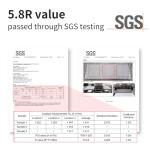 Naturehike Ultralight Insulated Sleeping Pad with R5.8, 3.2in Thickened Patchworkable Inflatable Double Sleeping Mat for Camping, Hiking, Climbing with Inflatable Bag (Silver-Rectangular)