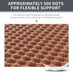 Naturehike Ultralight Insulated Sleeping Pad with R5.8, 3.2in Thickened Patchworkable Inflatable Double Sleeping Mat for Camping, Hiking, Climbing with Inflatable Bag (Silver-Rectangular)