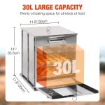 REDCAMP 14"H Foldable Camping Oven with 2 Tier Grill, Stainless Steel Portable Camping Stove for Baking Cinnamon Rolls, Breads and Muffins with Wood Burning Fire,Propane Stoves,Campers,Baking BBQ