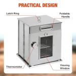 REDCAMP 14"H Foldable Camping Oven with 2 Tier Grill, Stainless Steel Portable Camping Stove for Baking Cinnamon Rolls, Breads and Muffins with Wood Burning Fire,Propane Stoves,Campers,Baking BBQ