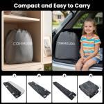 COMMOUDS Queen Air Mattress with Built-in USB Rechargeable Air Pump, 8" Raised Blow up Mattress with Built-in Pillow, Portable Inflatable Mattress, Air Bed for Camping, Travel, Home and Guest