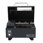 Hello.Dr Portable Wood Pellet Grills 900°F，Smoker with Viewing Window – 8-in-1 BBQ, Digital Control, LED Screen, Temperature Control, Meat Probe，Bake and Roast, Ideal for Camping, RV, Beach Backyard