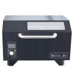 Hello.Dr Portable Wood Pellet Grills 900°F，Smoker with Viewing Window – 8-in-1 BBQ, Digital Control, LED Screen, Temperature Control, Meat Probe，Bake and Roast, Ideal for Camping, RV, Beach Backyard