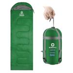 ECOOPRO Warm Weather Sleeping Bag - Portable, Waterproof, Compact Lightweight, Comfort with Compression Sack - Great for Outdoor Camping, Backpacking & Hiking-83 L x 30" W Fits Adults(Emerald Green)