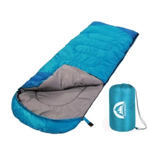 SWTMERRY Sleeping Bag 3 Seasons (Summer, Spring, Fall) Warm & Cool Weather - Lightweight,Waterproof Indoor & Outdoor Use for Camping Hiking, Backpacking and Survival (Sky Blue)