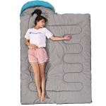 SWTMERRY Sleeping Bag 3 Seasons (Summer, Spring, Fall) Warm & Cool Weather - Lightweight,Waterproof Indoor & Outdoor Use for Camping Hiking, Backpacking and Survival (Sky Blue)