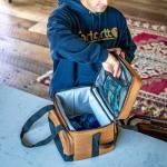 Carhartt Insulated Two Compartment Cooler, Durable Water Repellent Material W/Front Zippered Pocket for Camping, Beach & Travel, 18 Can, Carhartt Brown