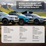 D-Hive Unbeatable Durability SUV Air Mattress for Car Camping, Durable Extra Thick 300D Oxford Fabric, Quick Easy Set-Up w/Electric Pump, Car Bed Mattress, Forrest Green