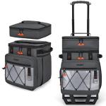 TOURIT 75 Can Rolling Cooler Detachable Double Deck Beach Cooler with Wheels Collapsible for Outdoor, Camping, Picnic, Travel