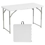 Elevon Folding Table, 4 Feet Heavy Duty Fold-in-Half Utility Table Indoor Outdoor for Camping, Picnic, Party