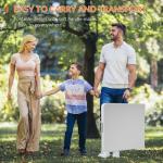 Elevon Folding Table, 4 Feet Heavy Duty Fold-in-Half Utility Table Indoor Outdoor for Camping, Picnic, Party