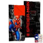 Marvel Spiderman Slumber Bag Set for Boys - Bundle of 54x56 Inches Spider-Man Sleeping Bag, Stickers, More | Spiderman Silk Touch Slumber Bag