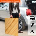 Zupemo 80"x30" Boho Wooden Picnic Table, Portable Outdoor Low Picnic Table with Adjustable Legs 13" & 16" for Floor Seating, Beach, Camping, BBQ, Backyard, 80x30in Seating for 12 People