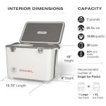 Engel UC19 19 Quart Leak-Proof, Air Tight, Drybox Cooler and Small Hard Shell Lunchbox for Men and Women in Seafoam
