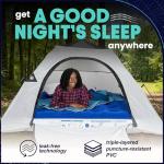 EnerPlex Camping Air Mattress with Built in Pump - Twin Blow Up Mattress for Travel & Guests - Portable Bed for Adults and Kids - Grey