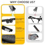 Aluminum Camping Chair with Storage Bag, 400lb Capacity, Roomier & Compact Folding Chairs for Adults, Lightweight & Portable for Backpacking, Camping, Fishing, Hiking