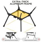 Aluminum Camping Chair with Storage Bag, 400lb Capacity, Roomier & Compact Folding Chairs for Adults, Lightweight & Portable for Backpacking, Camping, Fishing, Hiking