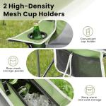 XMT Extra Wide Armrests Portable Folding Chair with Cup Holder Cooler Bag Heavy Duty 600D Oxford Fabric Supports 450lbs Compact Foldable Camping Chair for Outdoor Beach Picnic Sports