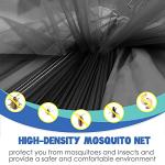 Gold Armour Camping Hammock - Camping Essentials, Double Hammock with Bug Net, Camping Gear Hammock for Outside, Hiking, and Travel (Black & Gray)