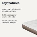 Amazon Basics Air Mattress Queen with Built in Pump, Inflatable air Mattress