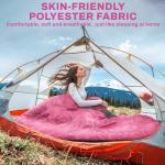 Elevon Sleeping Bag for Adults Teens Kids Cold Warm Weather, Portable Waterproof & Lightweight, Pink