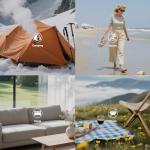 Wamsound Thick Camping Sleeping Pad - Faux Rabbit Fur Ultra Soft & Non-Slip Sleeping Mat with Portable Roll up Camping Cot Pad for Travel Car Tent Guest Bed (75" x 28", Dark Grey)