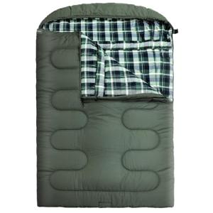 WKFAMOUT 0 Degree Double Sleeping Bag for Adults Queen Size 2 Person Sleeping Bag for Cold Weather with Compression Sack for Car Camping, Hunting and Tent Camp