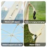 Pop Up Bubble Tent,15 x 15 ft Outdoor Greenhouse Clear Camping Shelters,8-14 Persons Igloo Tent,PVC 540°Degree Fully Transparent,Weatherproof and Cold Protection Portable,for Patio and Backyard