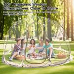 Pop Up Bubble Tent,15 x 15 ft Outdoor Greenhouse Clear Camping Shelters,8-14 Persons Igloo Tent,PVC 540°Degree Fully Transparent,Weatherproof and Cold Protection Portable,for Patio and Backyard