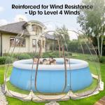 Pop Up Bubble Tent,15 x 15 ft Outdoor Greenhouse Clear Camping Shelters,8-14 Persons Igloo Tent,PVC 540°Degree Fully Transparent,Weatherproof and Cold Protection Portable,for Patio and Backyard