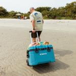 Igloo Trailmate 52Qt Wheeled Cooler, Insulated Hard Shell Ice Chest, Modern Blue