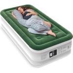 Zearna Air Mattress with Built in Pump - Upgraded Twin Blow Up Mattress, 2 Mins Quick Self Inflatable with Double Air Chamber,18"/550lbs Max, Strong Support, for Camping,Home,Guests,Portable Travel