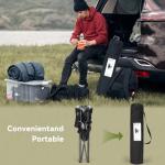 Camping Chairs for Adults, Heavy Duty Camping Chairs 2 Pack, Folding Chairs for Outside, Support 380 LBS, Portable Travel Outdoor Camp Chair with Cup Holder & Cooler Bag, Sports Chairs for Baseball