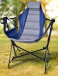 Docusvect Hammock Camping Chair - 3 Heights Portable Hammock Chair Camping with Adjustable Backrest, Headrest, Padded Seat, Cup Holder - 450 LBS Heavy Duty