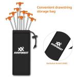 12PCS Tent Stakes,Camping Stakes,AVOFOREST 7.1Inch Non-Rust Metal Tent Pegs Ground Stakes Tent Spikes Camping,Hiking Orange