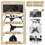 TUIKEN Ultralight Camping Chair Backpacking Chair, Portable Camp Chair with Cup Holder & Storage Bag, Lightweight Compact Folding Chair for Hiking, Travel, Picnic Mountaineering (Black)