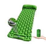 Inflatable Sleeping Pad with Pillow for Camping-Built in Foot Pump Fast Inflation-Ultralight Upgraded Durable Compact Sleeping Mat Moisture Proof Air Mattress for Backpacking,Hiking,Travel,Tent