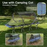 Night Cat Pop-up Mosquito Tent: 1 Person Camping Tent with Bug Screen Net Adults Fits with Camping Cot (Excluded)