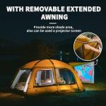 Naturehike Dune 2-3 Person Camping Tent,4-6 Person Canopy Tent,Waterproof 4 Season Tent,Hot Tents with Stove Jack