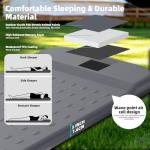 KASIMO Memory Sleeping Pad for Camping, 3" Compact Ultra-Thick Foam Sleeping Mats with Pillow, 9.5 R-Value Insulated Camping Mattress Pad or Car Travel Backpacking Tent,Home