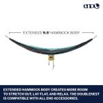 ENO DoubleNest Hammock - Lightweight, Portable, 1 to 2 Person Hammock - for Camping, Hiking, Backpacking, Travel, a Festival, or The Beach - Day to Night