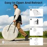 10x10FT Outdoor Mesh Gazebo, UPF50 UV & Waterproof Screen Tent with Full Bug Net, Portable Easy-Assemble Shelter for Patio Camping Picnic, Khaki