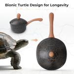 DEORS Bionic Turtle Design Nonstick Cookware Set (7 Pcs)- Wok, Fry Pan, Sauce Pan & Dutch Oven with 3 Lids, Non Toxic,PFAS & PFOA Free, Compatible with All Stovetops, Durable Cookware for Home Cooking