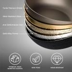 DEORS Bionic Turtle Design Nonstick Cookware Set (7 Pcs)- Wok, Fry Pan, Sauce Pan & Dutch Oven with 3 Lids, Non Toxic,PFAS & PFOA Free, Compatible with All Stovetops, Durable Cookware for Home Cooking